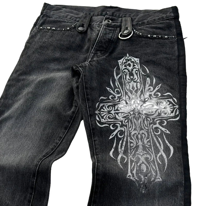 Washed Flared Jeans
