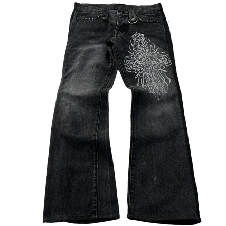 Washed Flared Jeans