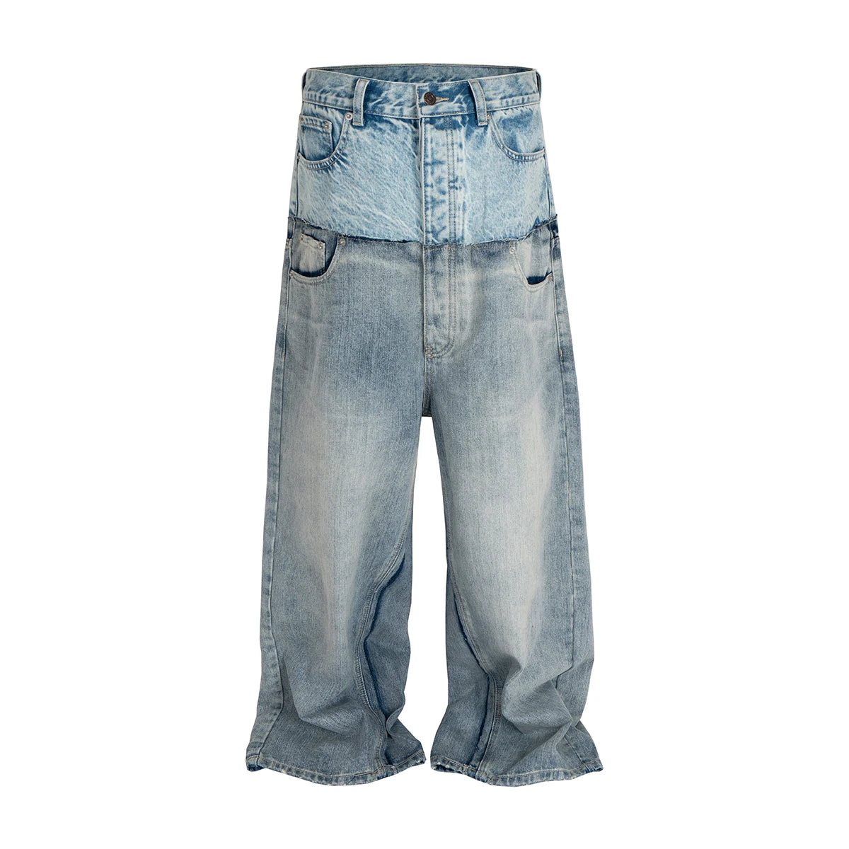Double Waist Baggy Jeans