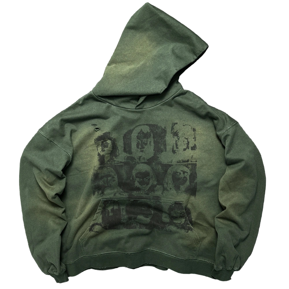 Green Washed Hoodie